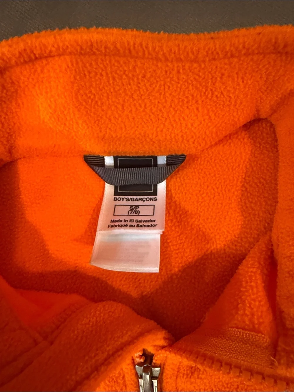 The North Face Kids Orange Full-Zip lightweight Fleece Jacket